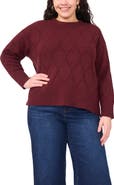 Vince Camuto Textured Crewneck Sweater