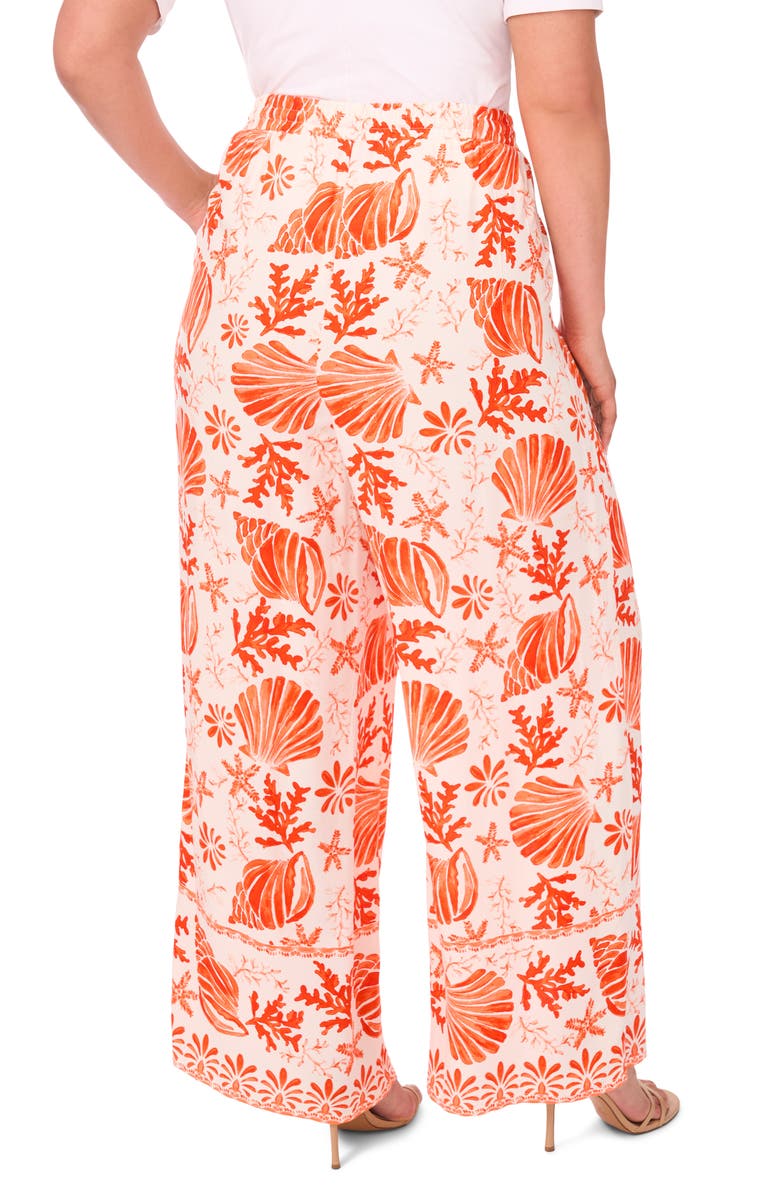 Vince Camuto Printed Wide Leg, Alternate, color, Radiant Red Shell