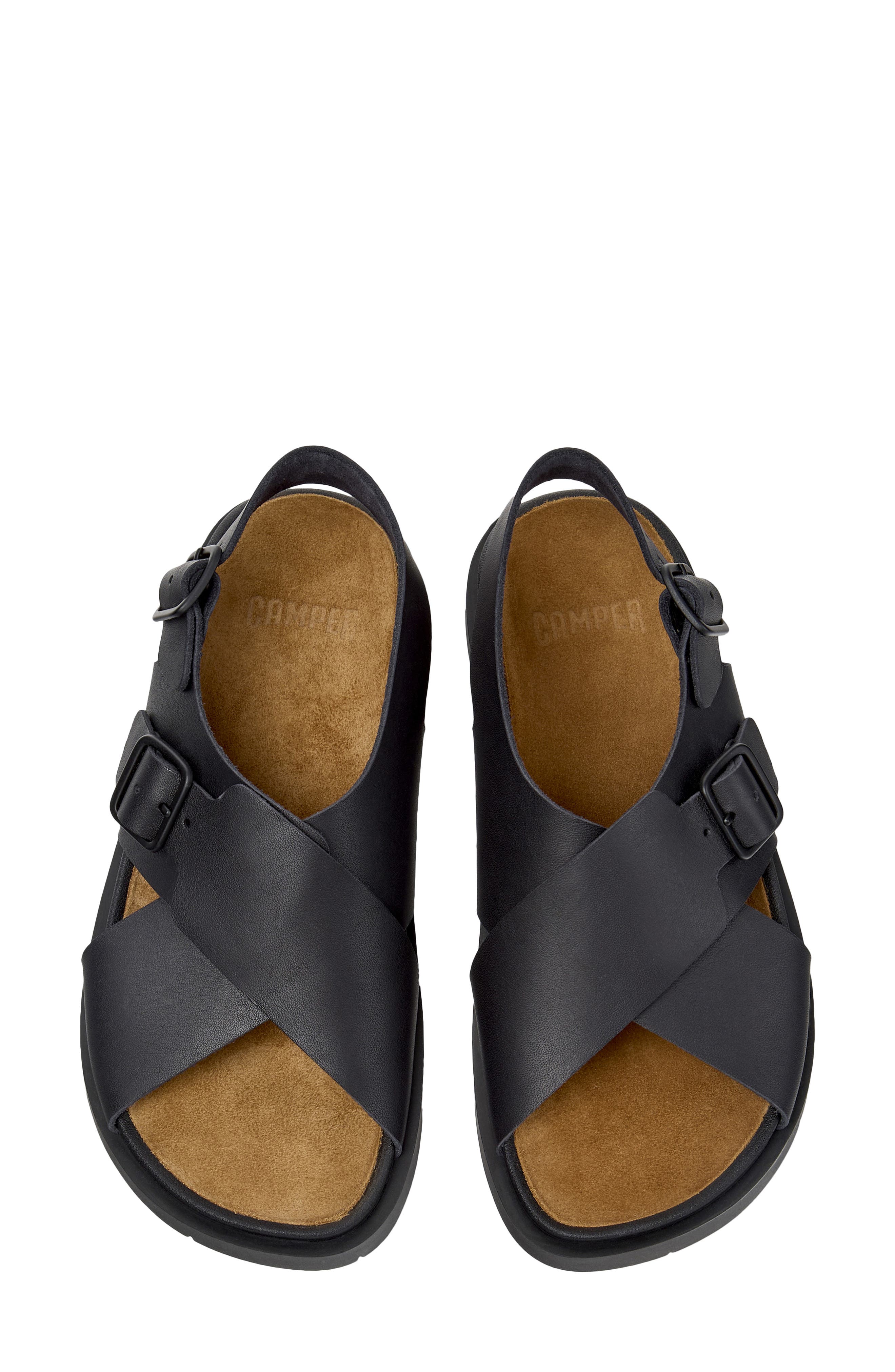 Camper Louise Slingback Sandal, Alternate, color, Dark Black