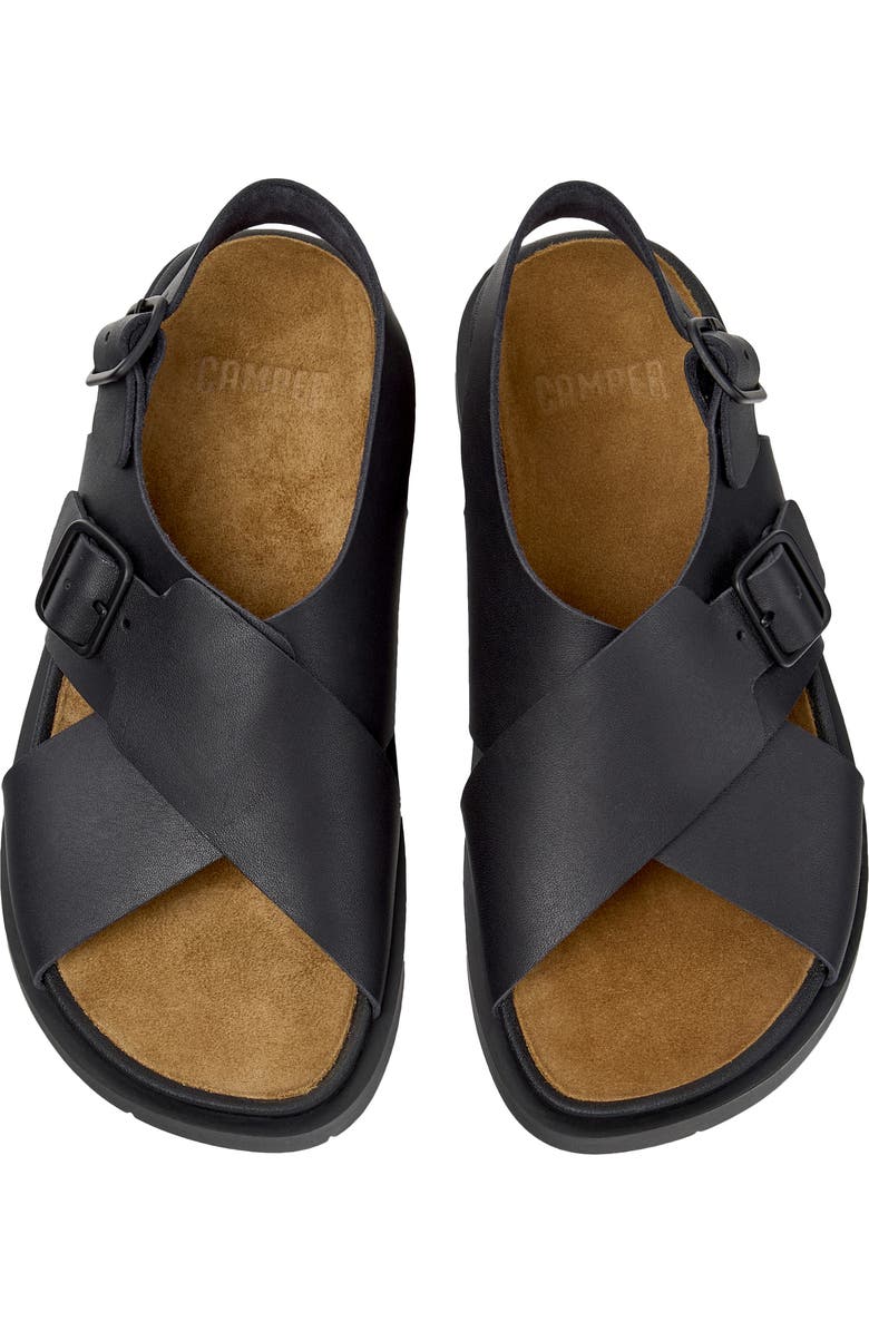 Camper Louise Slingback Sandal, Alternate, color, Dark Black