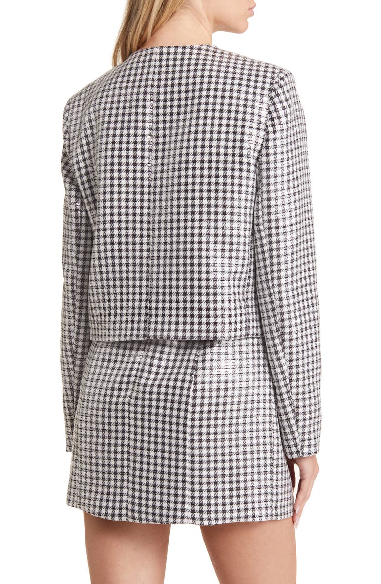 WAYF Houndstooth Crop Jacket, Alternate, color,