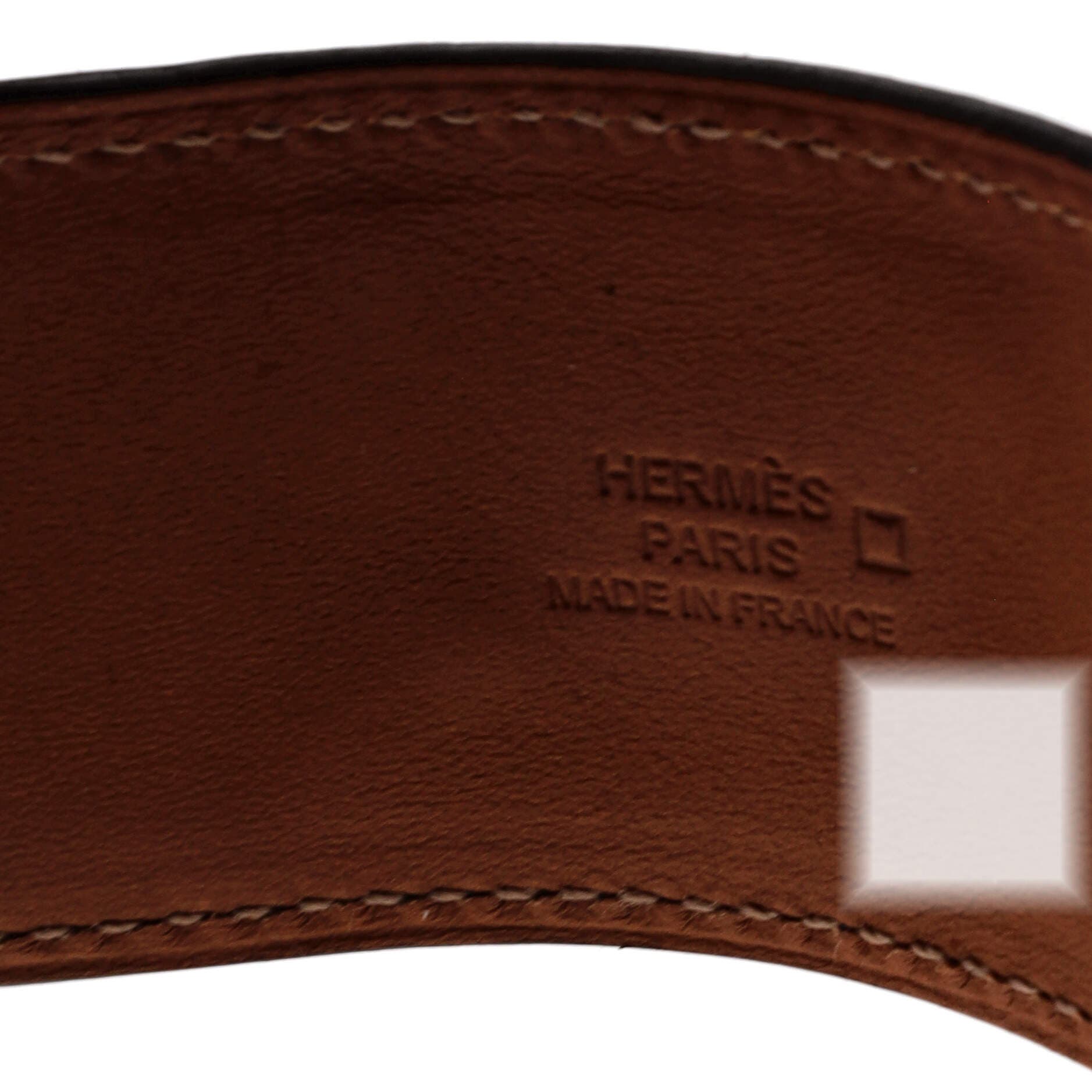 Pre-Owned Hermes Collier de Chien Bracelet Alligator, Alternate, color, Blue