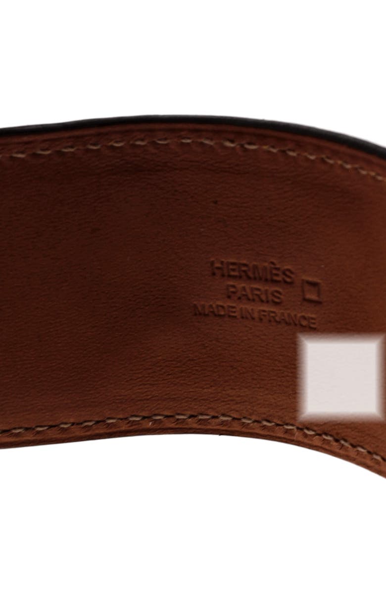 Pre-Owned Hermes Collier de Chien Bracelet Alligator, Alternate, color, Blue