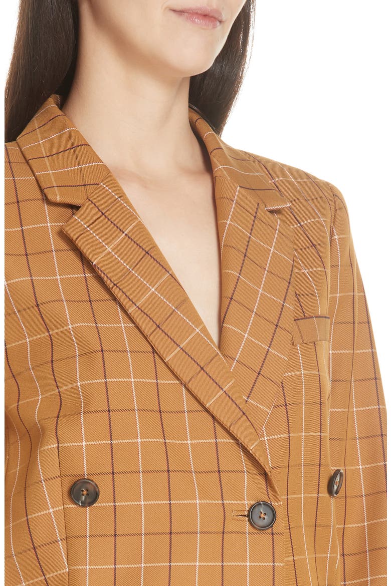 Sea Poirot Plaid Blazer, Alternate, color, CARAMEL MULTI