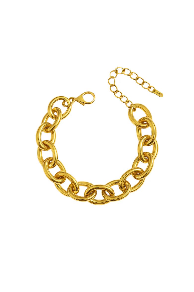 Adelise Chunky Links Bracelet, Main, color, Gold