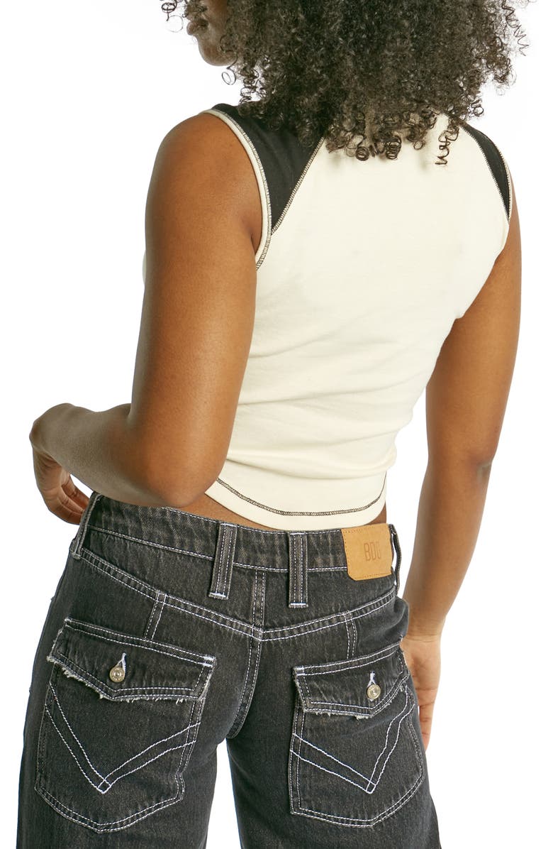 BDG Urban Outfitters Cowboy Raglan Crop Tank, Alternate, color, 