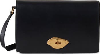 Mulberry Lana High Gloss Leather Wallet on a Strap | Nordstrom