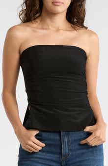 Metallic Knit Tube Top