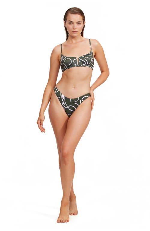 Luma Gottex Artsy Chic V Wire Bikini Top In Multi