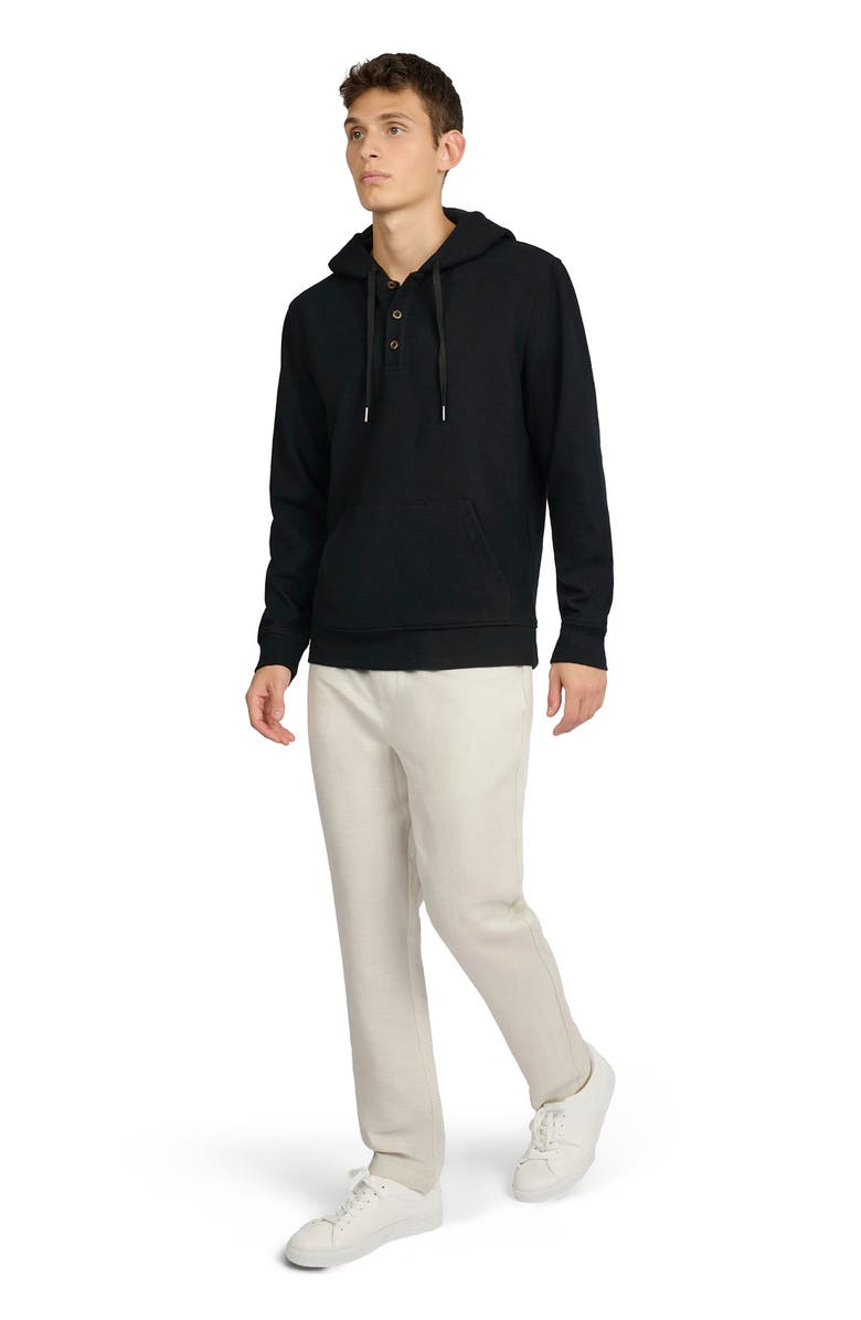 Onia Waffle Half Button Hoodie, Main, color, 