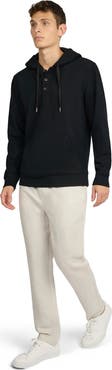 Onia Waffle Half Button Hoodie