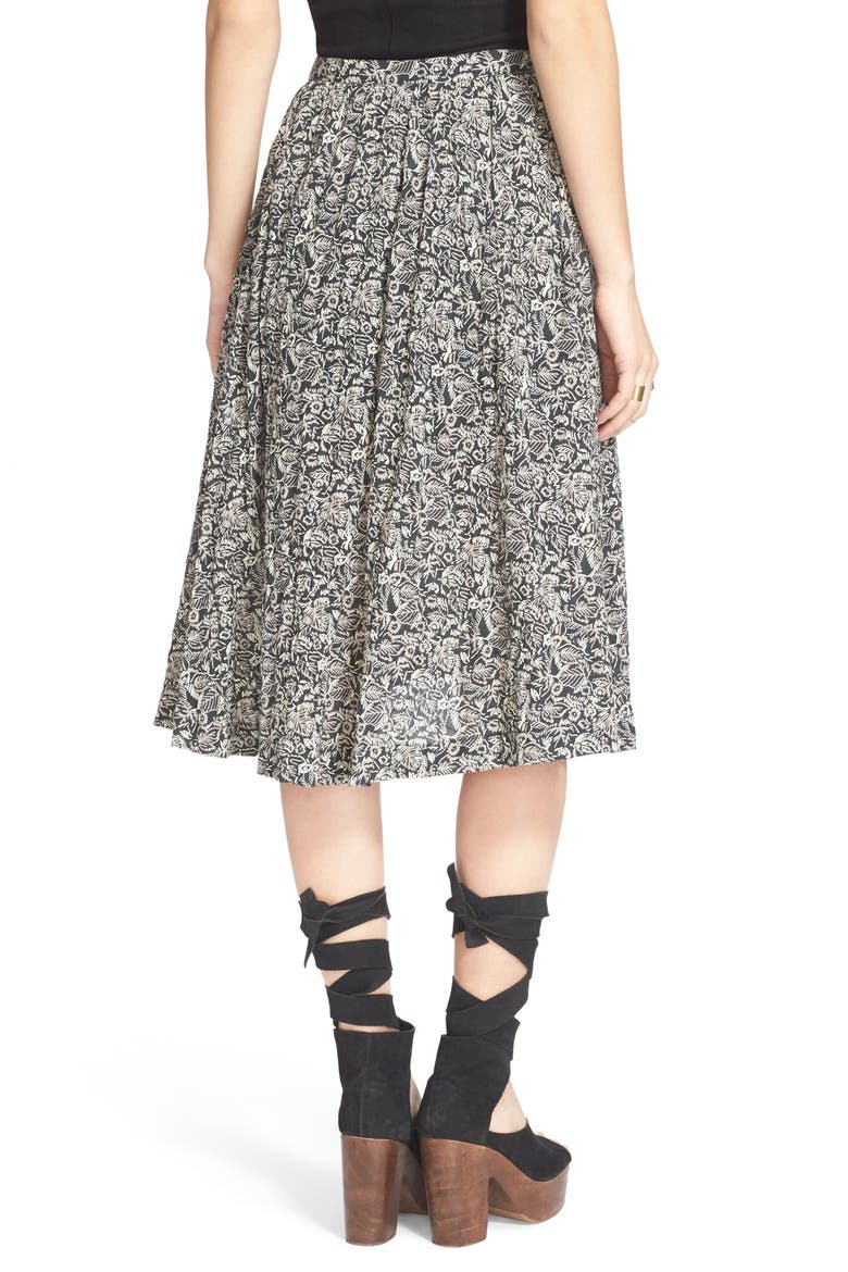 'Love Train' Wrap Skirt, Alternate, color, BLACK COMBO