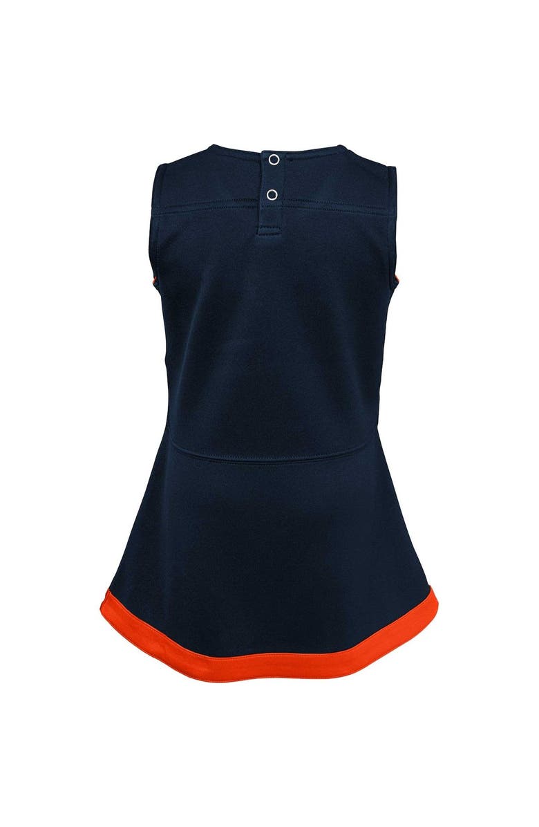 Outerstuff Girls Infant Navy Chicago Bears Cheer Captain Jumper Dress, Alternate, color, Navy