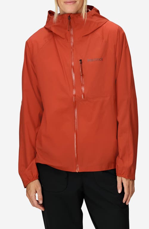 Marmot Superalloy Bio Packable Rain Jacket In Red