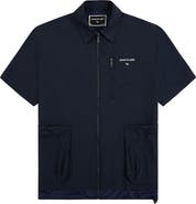 PAPER PLANES Planes Short Sleeve Zip-Up Shirt