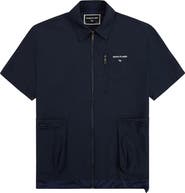 PAPER PLANES Planes Short Sleeve Zip-Up Shirt