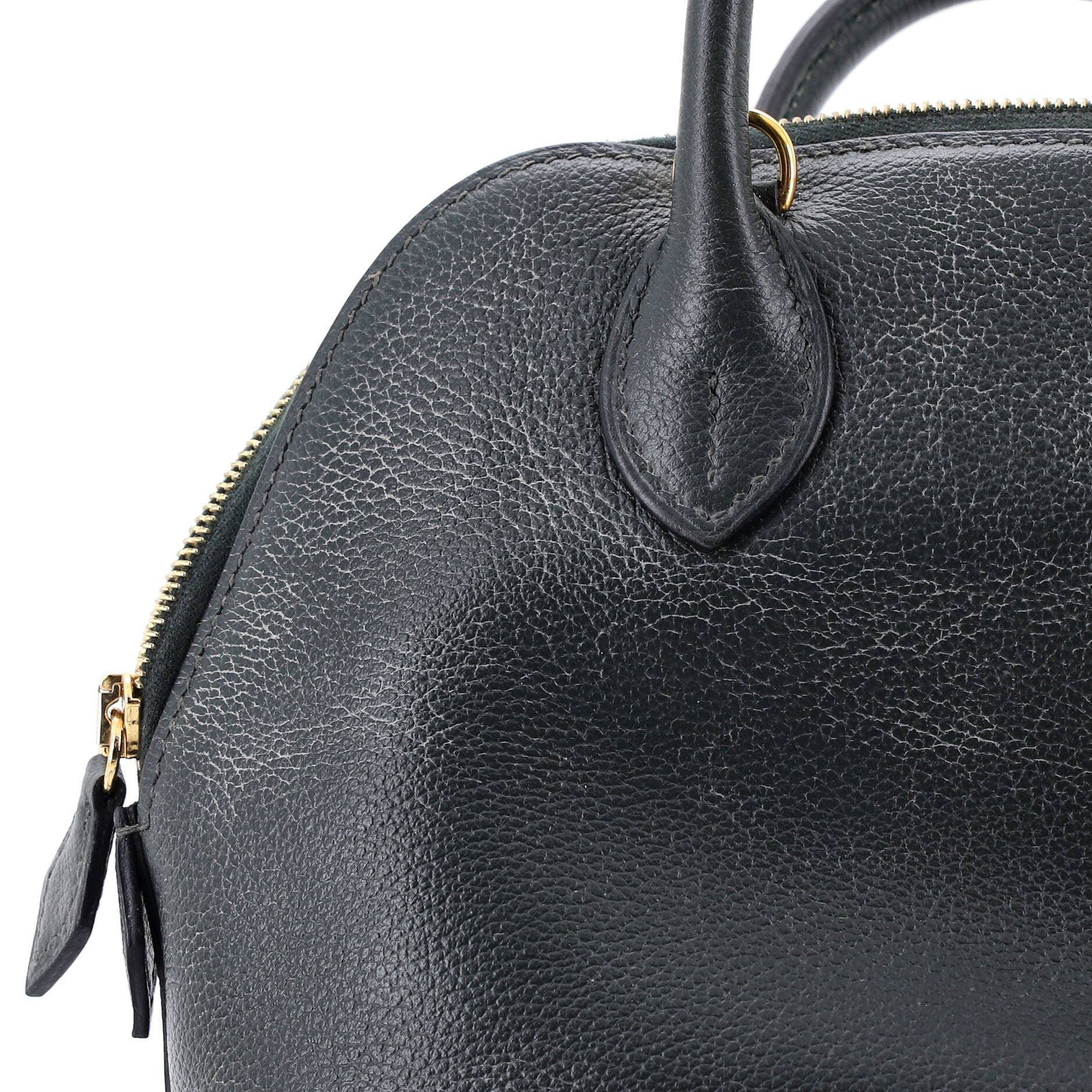 Pre-Owned Hermes Bolide 1923 Bag Evercolor Mini, Alternate, color, Vert Fonce