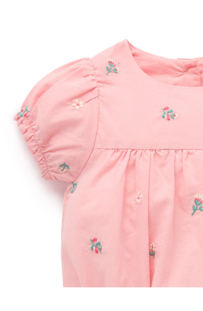 Purebaby Embroidered Floral Bodysuit, Alternate, color, Swallow Broderie