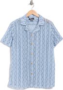 T.R. PREMIUM Modern Fit Textured Camp Shirt