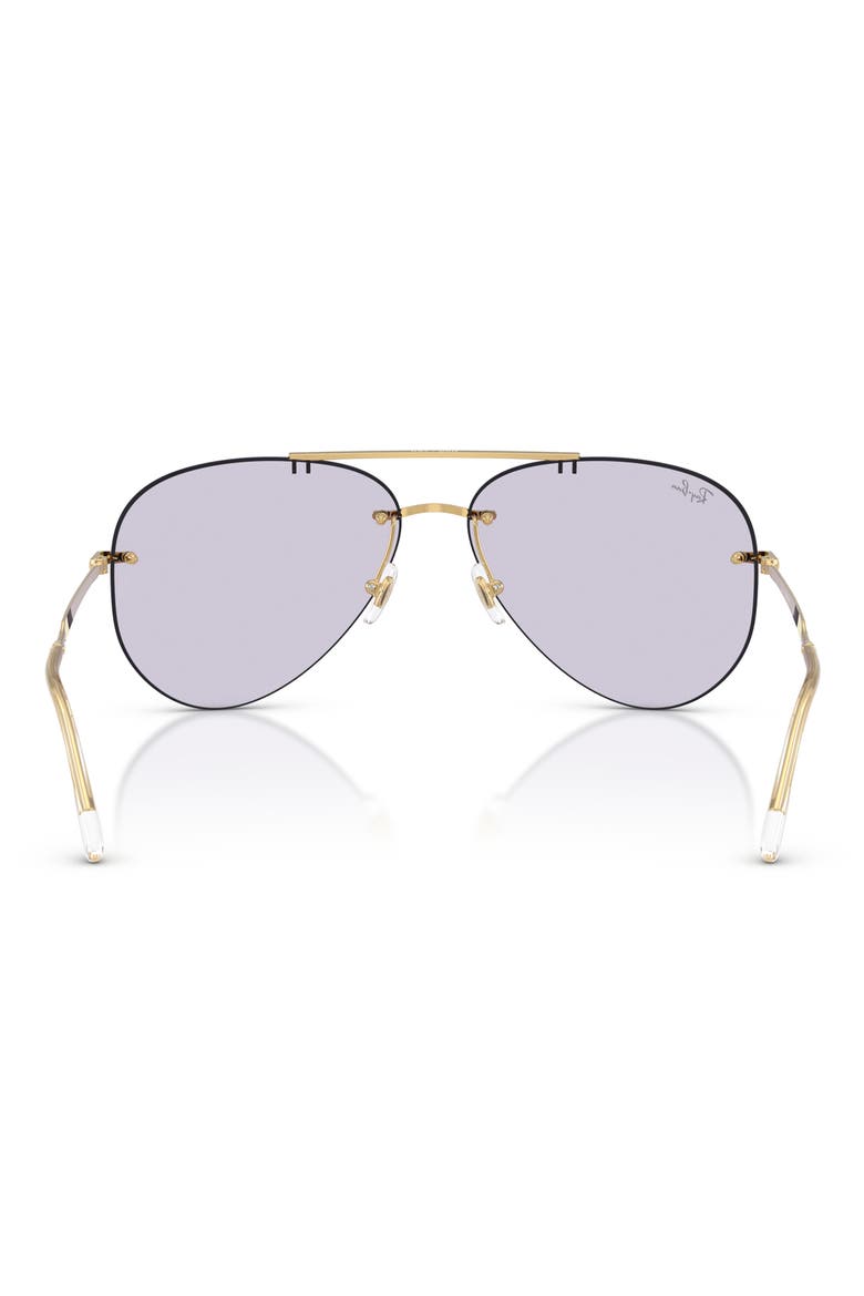 RB3791 62mm Photochromic Rimless Pilot Sunglasses, Alternate, color, ARISTA / PHOTO AMETHYST