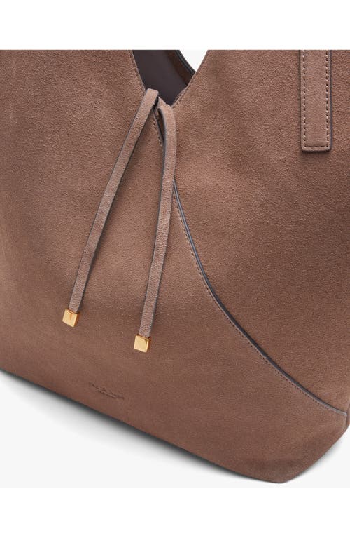 Rag & Bone Small Alix Carryall Suede Tote In Brown