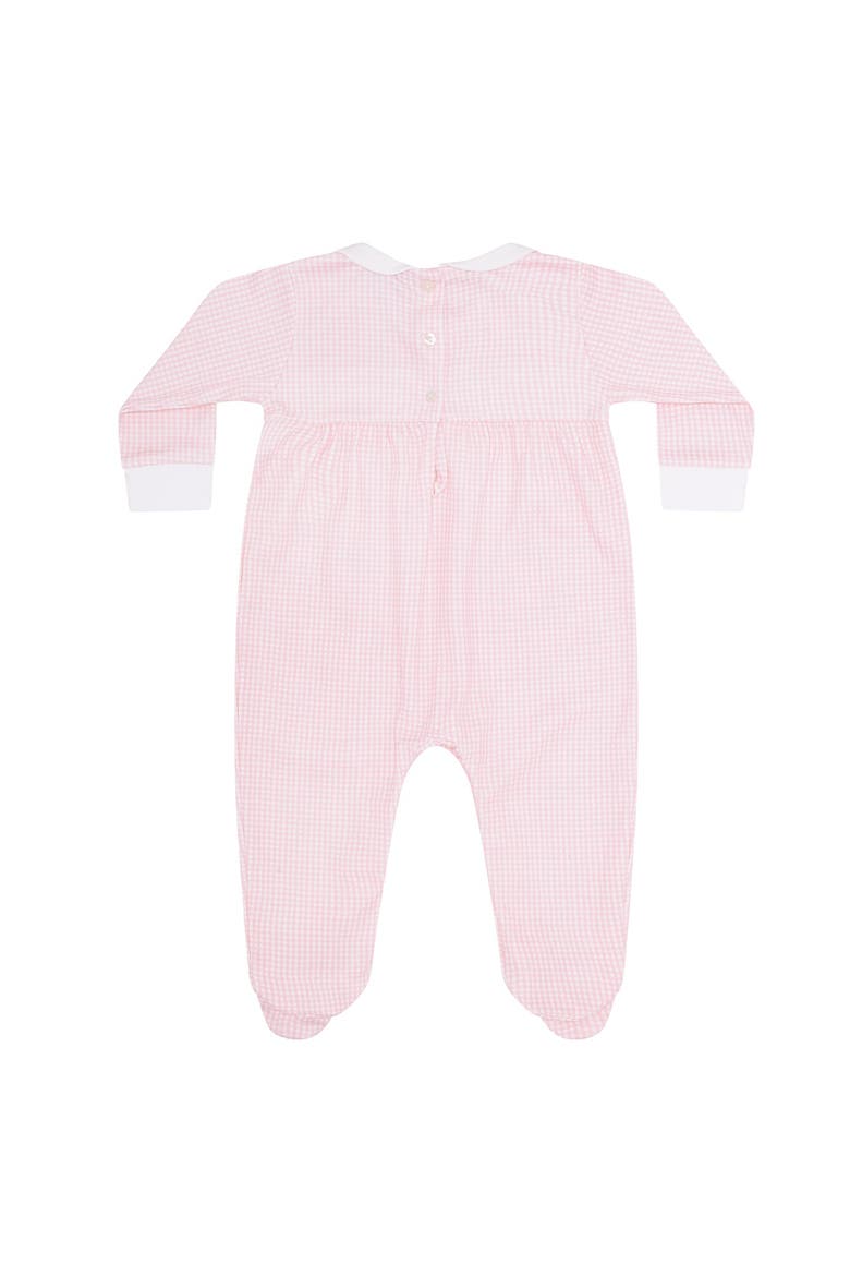 Pink Gingham Smocked Footie - Baby, Alternate, color, Pink