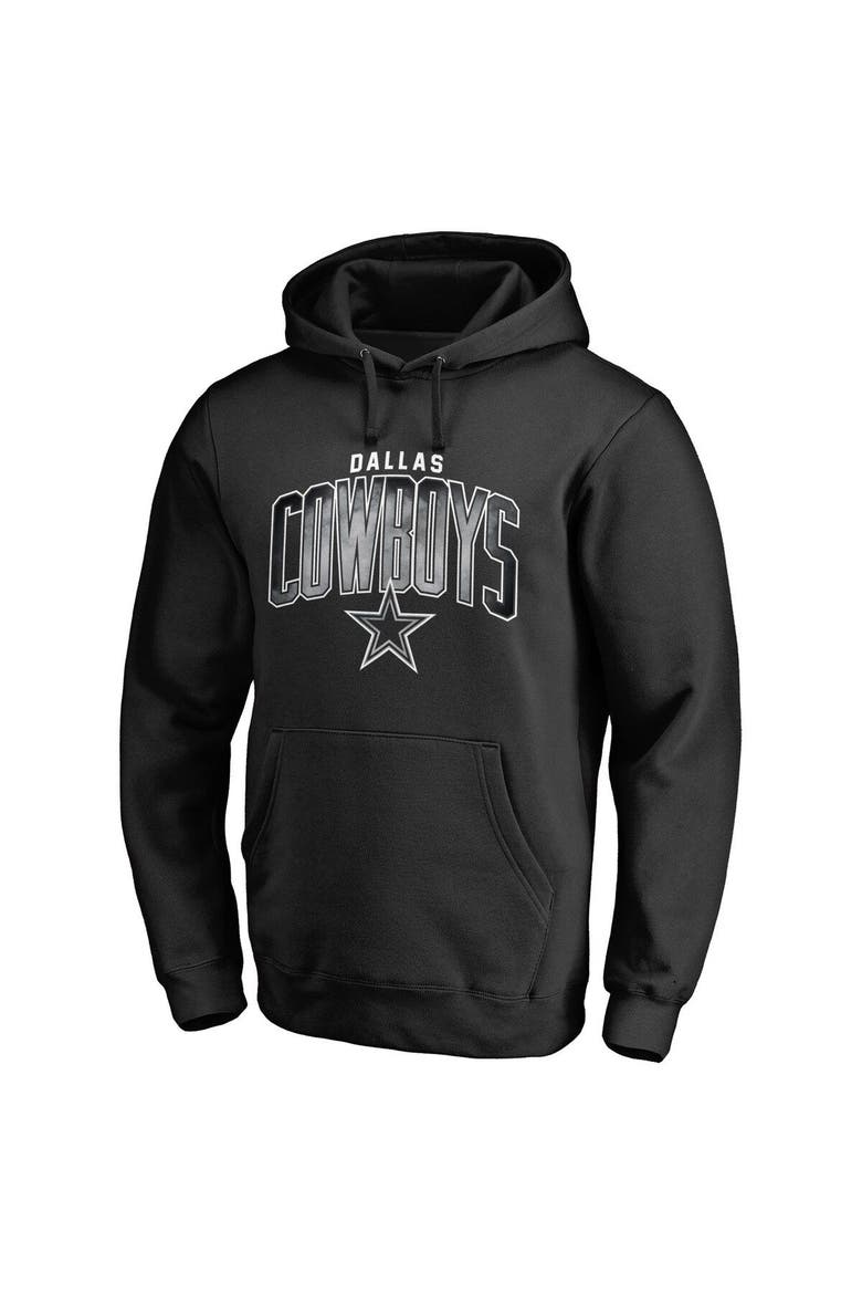 Men's Fanatics Branded Black Dallas Cowboys Arch Smoke Pullover Hoodie, Main, color, Black