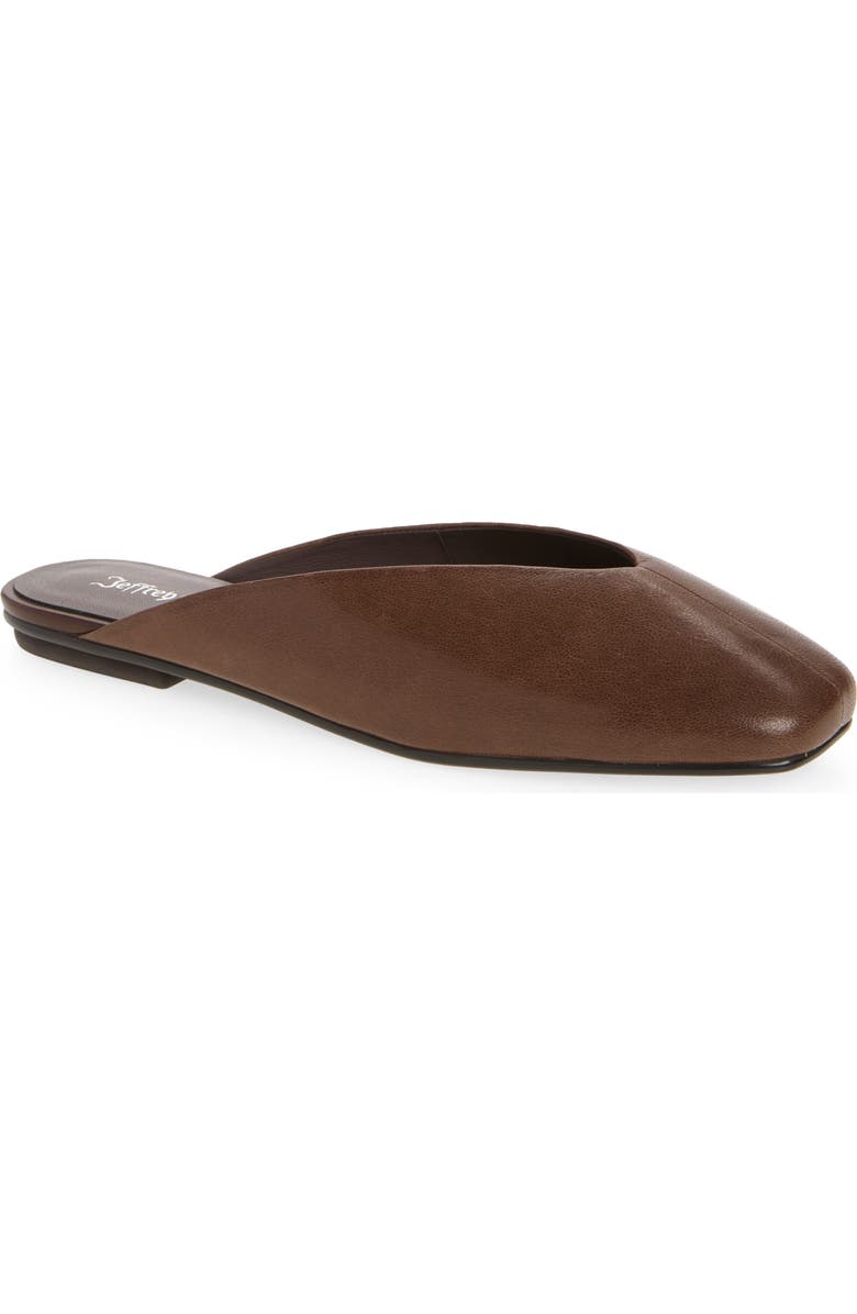 Jeffrey Campbell Advocate Square Toe Mule, Main, color, Coffee