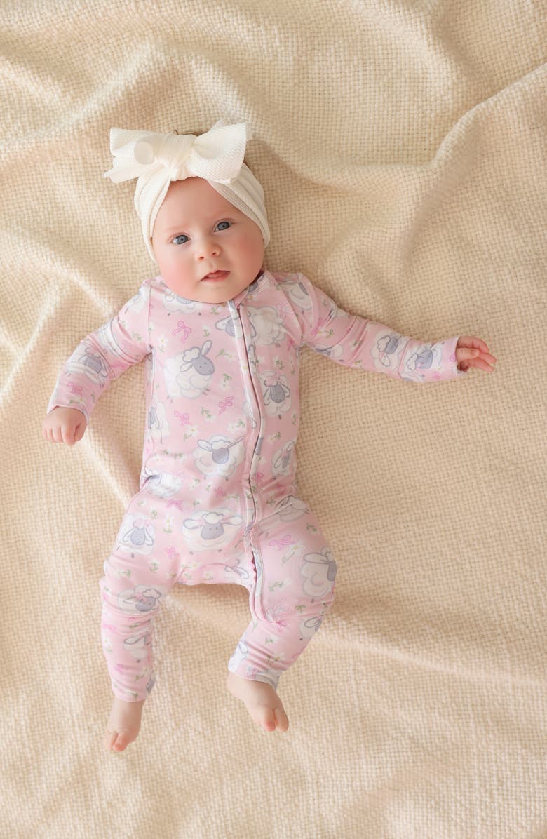 Posh Peanut Paula Convertible Zip Footie, Alternate, color, Pink