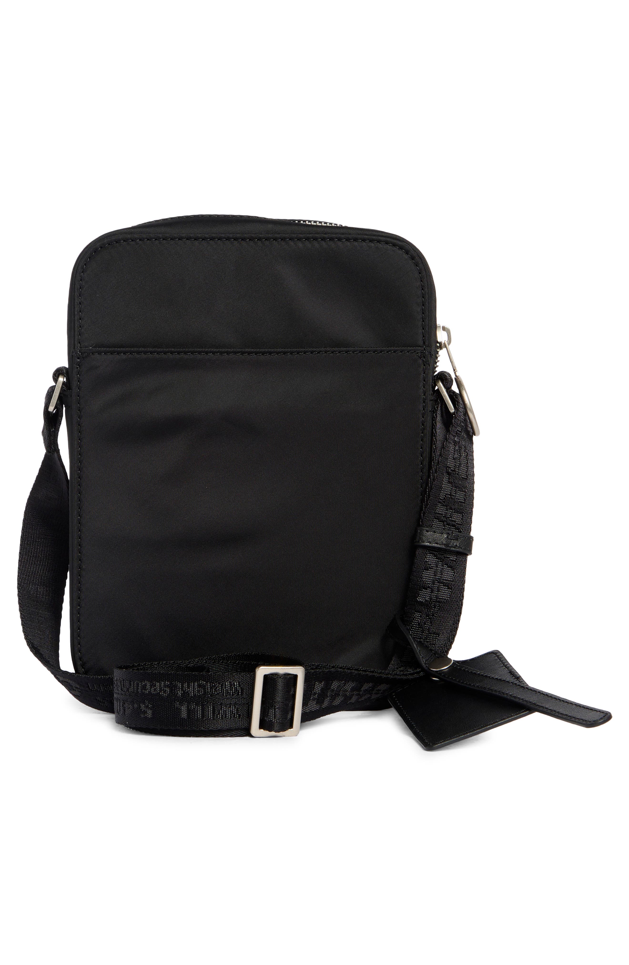 North South Flight Crossbody Bag, Alternate, color, BLACK