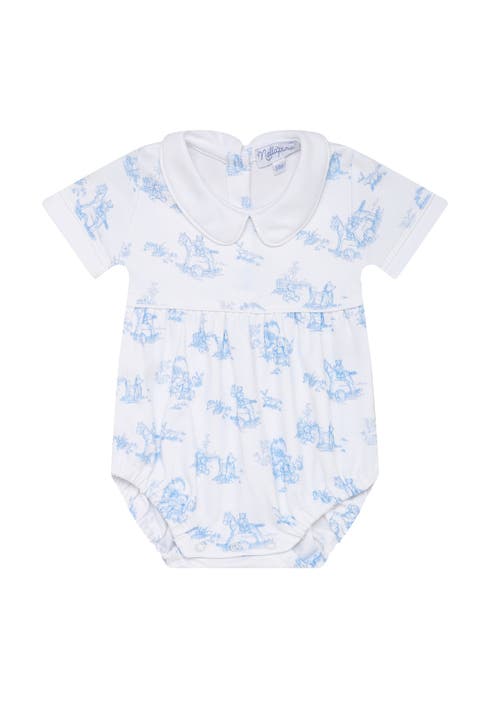 Blue Toile Baby Bubble - Baby