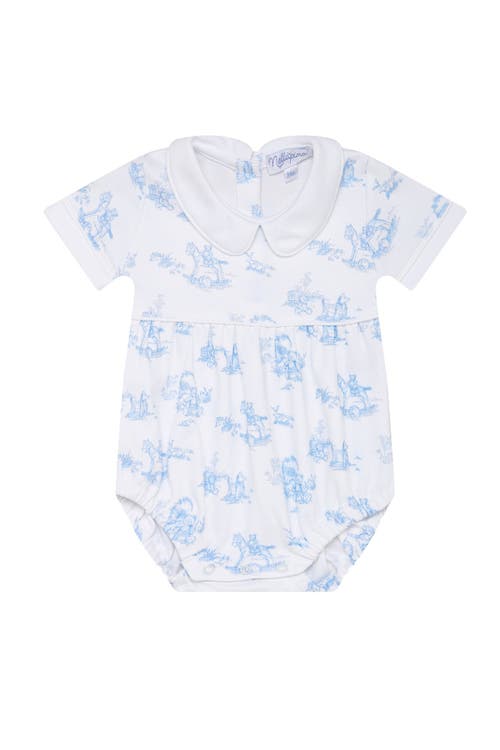 Nellapima Blue Toile Baby Bubble In White