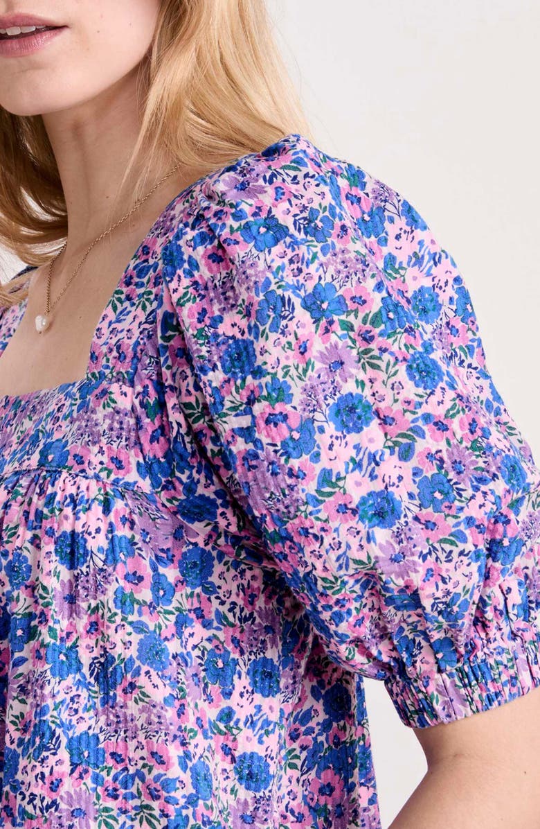 vineyard vines Puff Sleeve Seersucker Dress, Alternate, color, Helen Floral Sm
