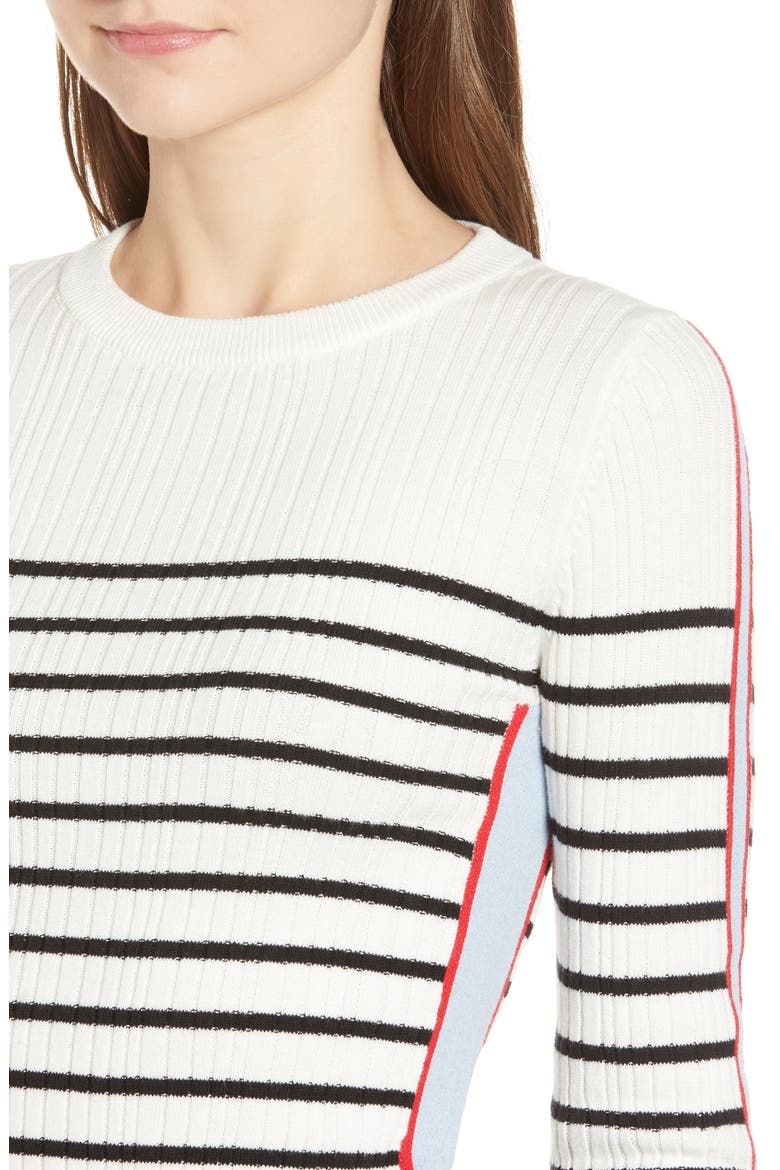 Marina Stripe Sweater, Alternate, color, BLACK STRIPE