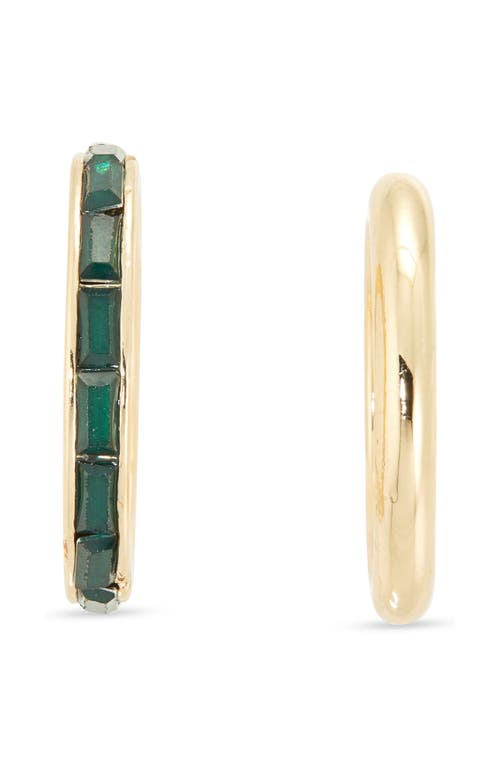Nordstrom Rack Set Of 2 Baguette Cut Cubic Zirconia Rings In Gold