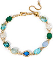 Nadri Blue Lagoon Line Bracelet