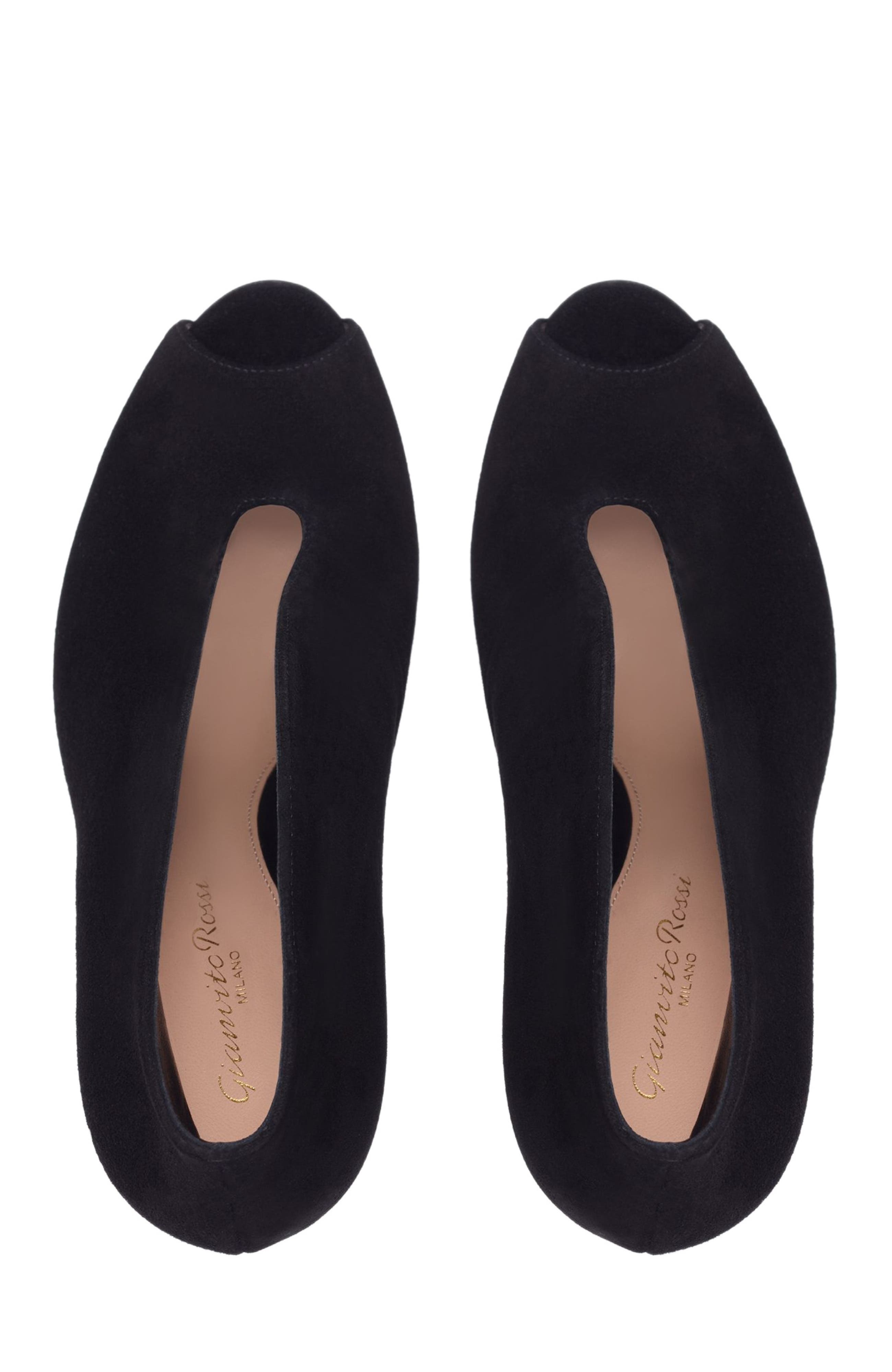 Gianvito Rossi Vamp Pump, Alternate, color, Black Suede