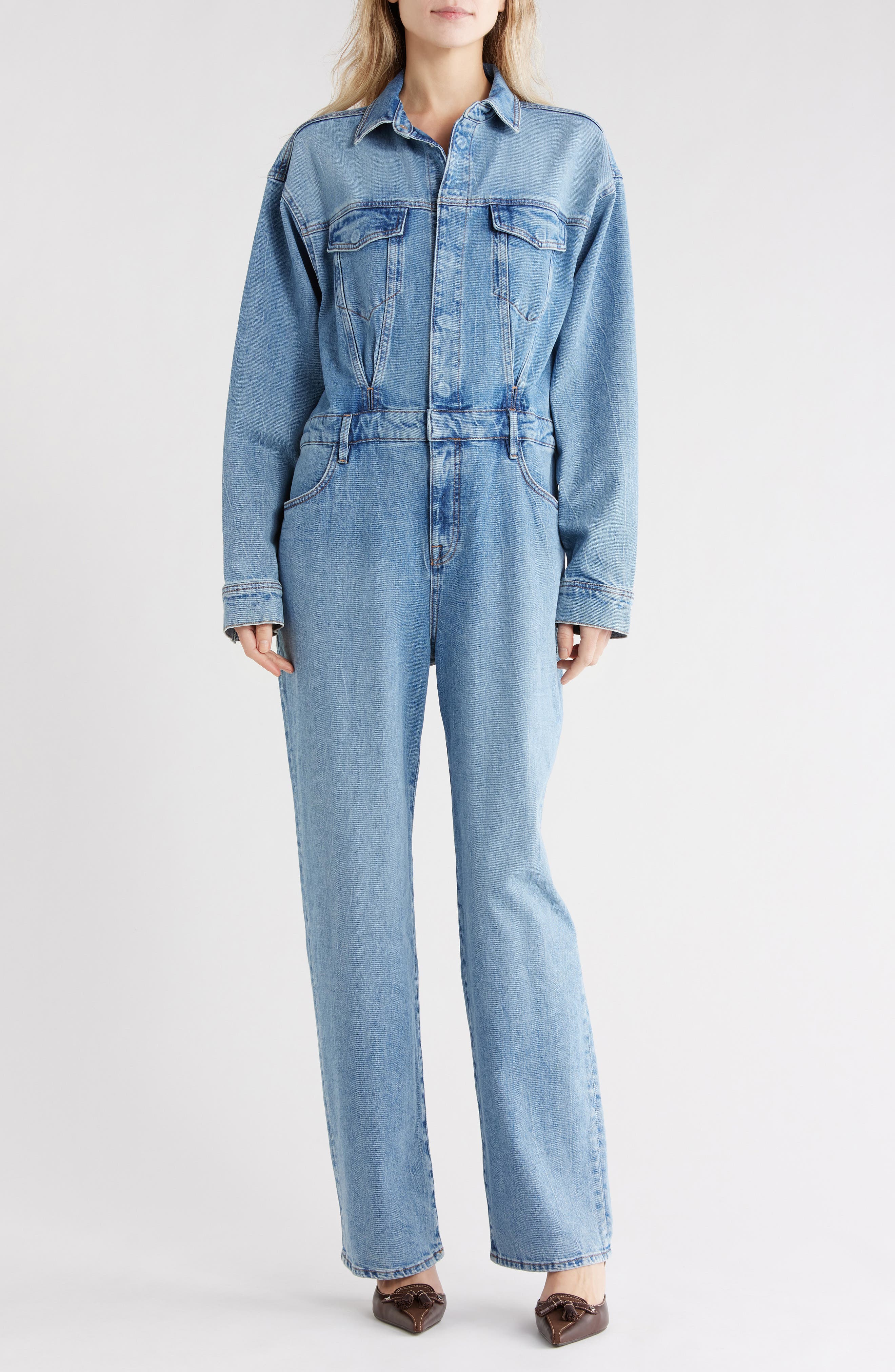 Good American Denim Oversized Jumpsuit