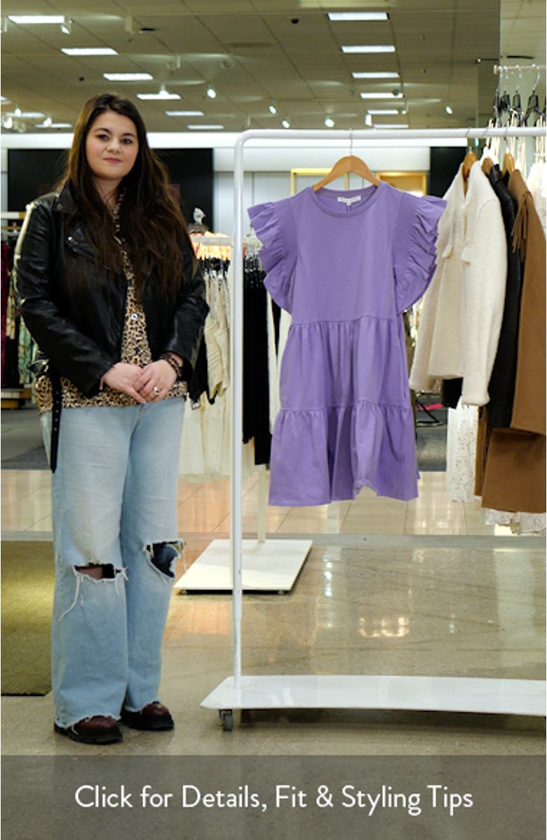 Ruffle Cotton Babydoll Minidress, sales video thumbnail