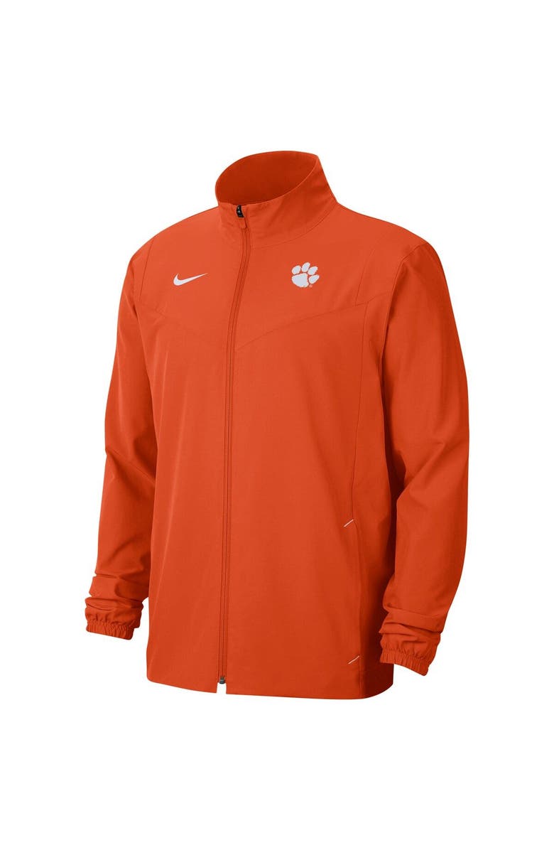 Nike Men's Nike Orange Clemson Tigers 2021 Sideline Full-Zip Jacket, Alternate, color, 