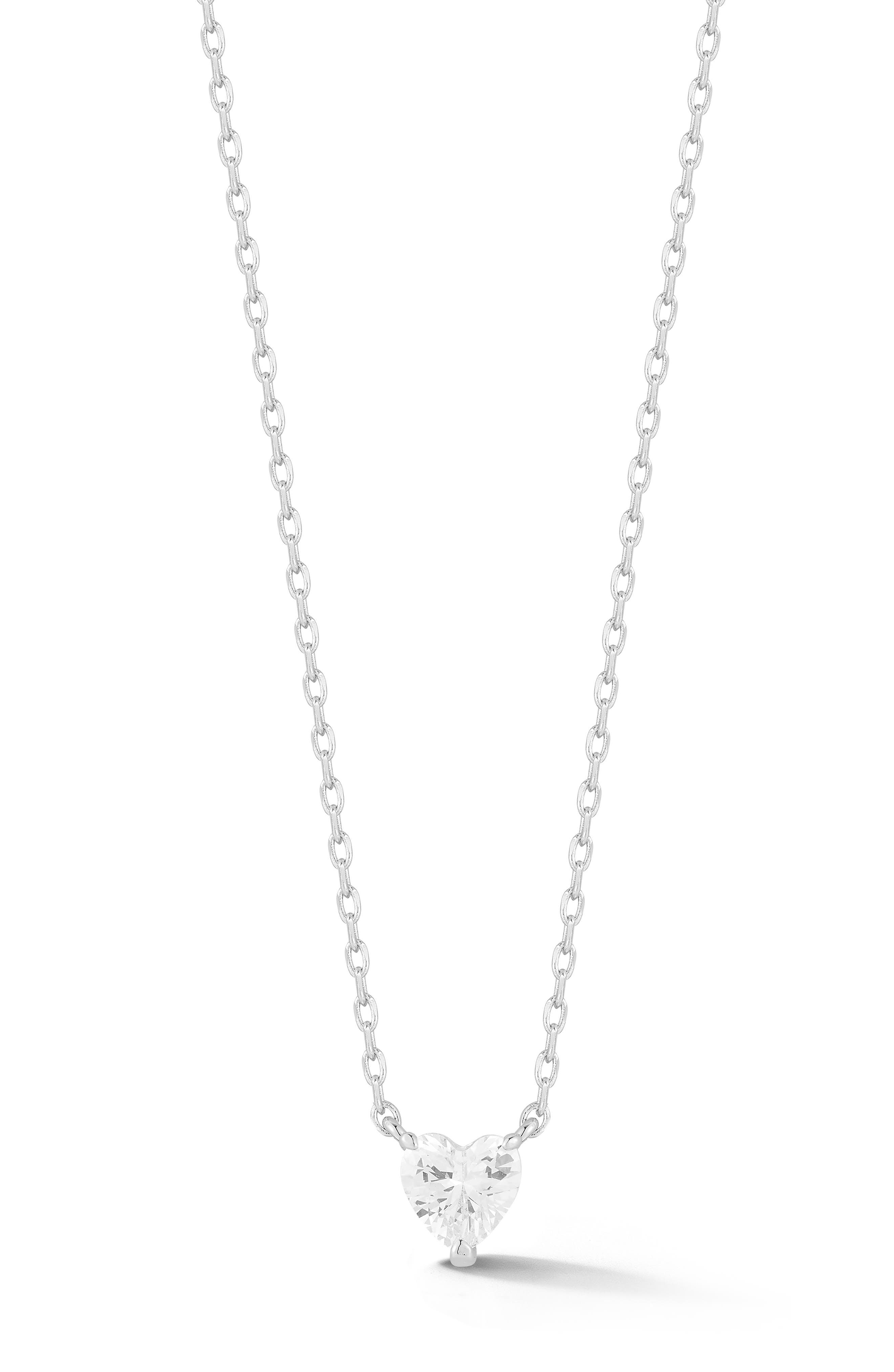 Heart Cubic Zirconia Pendant Necklace