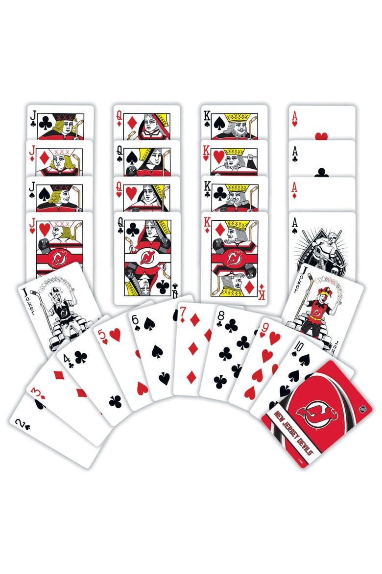 New Jersey Devils Playing Cards, Alternate, color, Multicolor