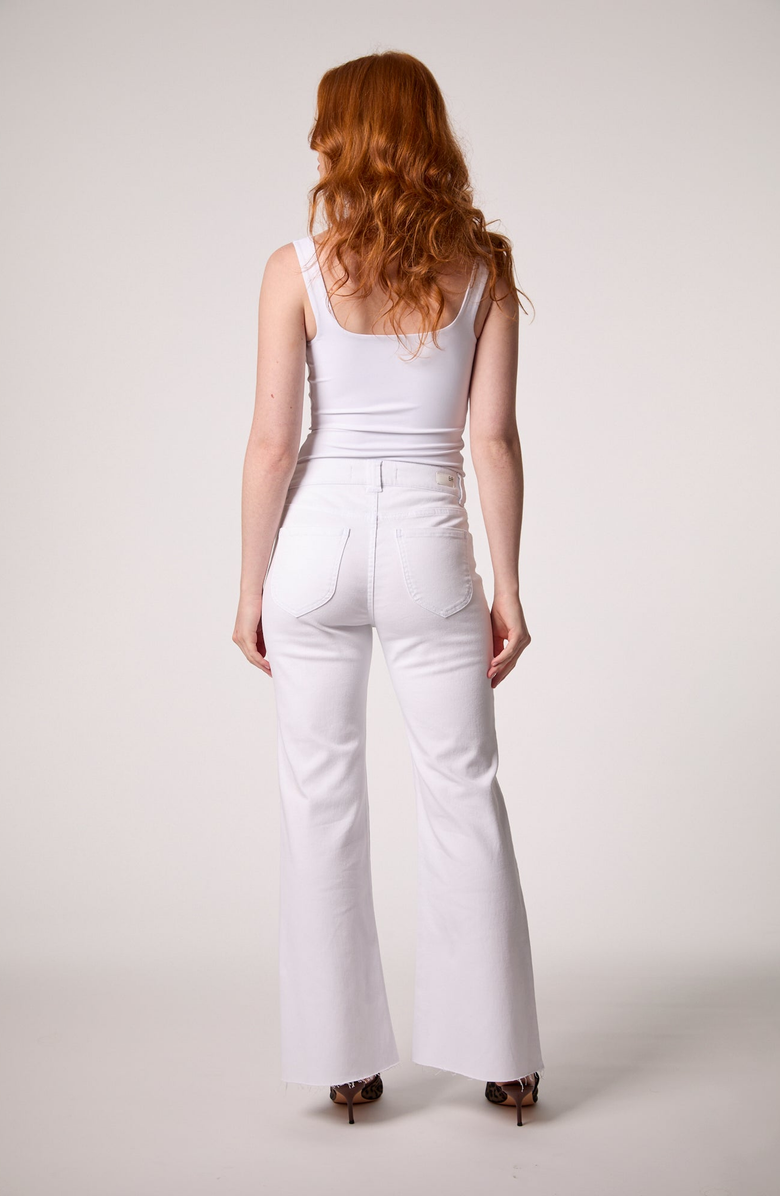 BLUE REVIVAL Palazzo Pant, Alternate, color, White