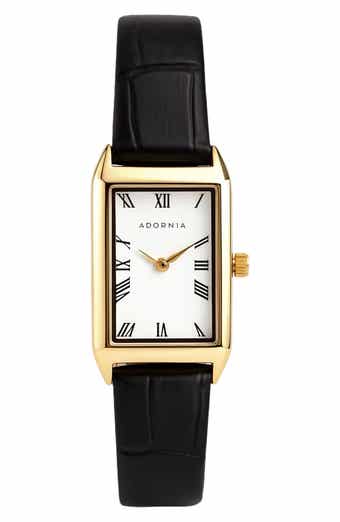 Zurich Faux Leather Strap Watch, 28mm x 20mm