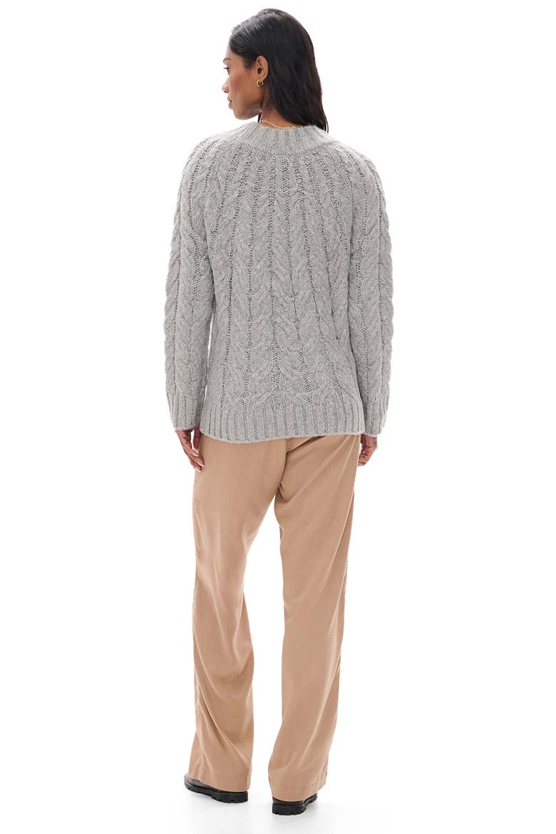 Dylan Cable Knit Sweater, Alternate, color, SPECKLE GREY