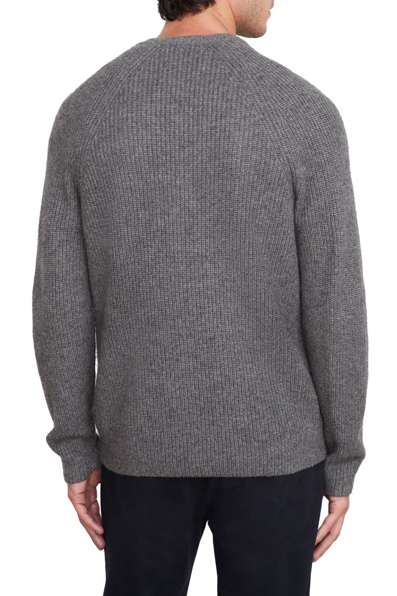Raglan Crew Neck Sweater, Alternate, color, MED H GREY