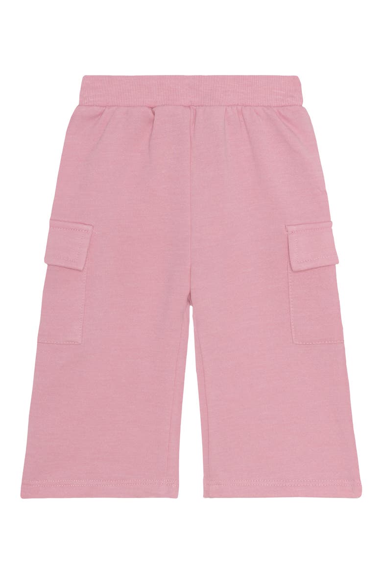 Quilted Fleece Sweatshirt & Sweatpants Set, Alternate, color, PINK