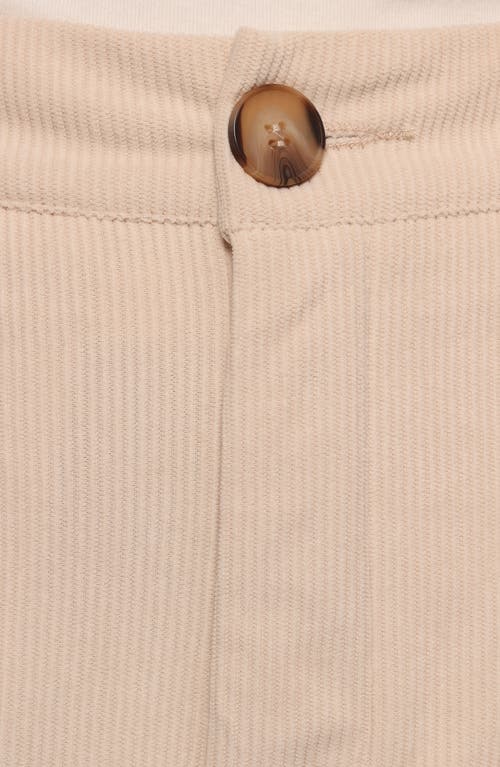 Petal And Pup Petal & Pup Jones Crop High Waist Corduroy Pants In White