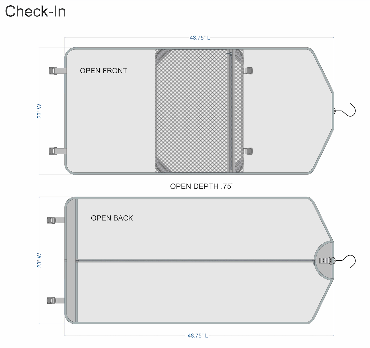 ROAM Luggage Garment Sleeve, Alternate, color, Check-In