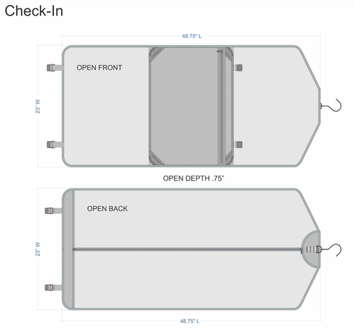 Roam Luggage Garment Sleeve In Blue